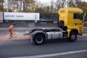 VU LKW A 4 Rich Aachen hinter Rodenkirchener Bruecke P33